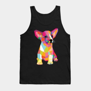 Cute Dog Pop Art Tank Top